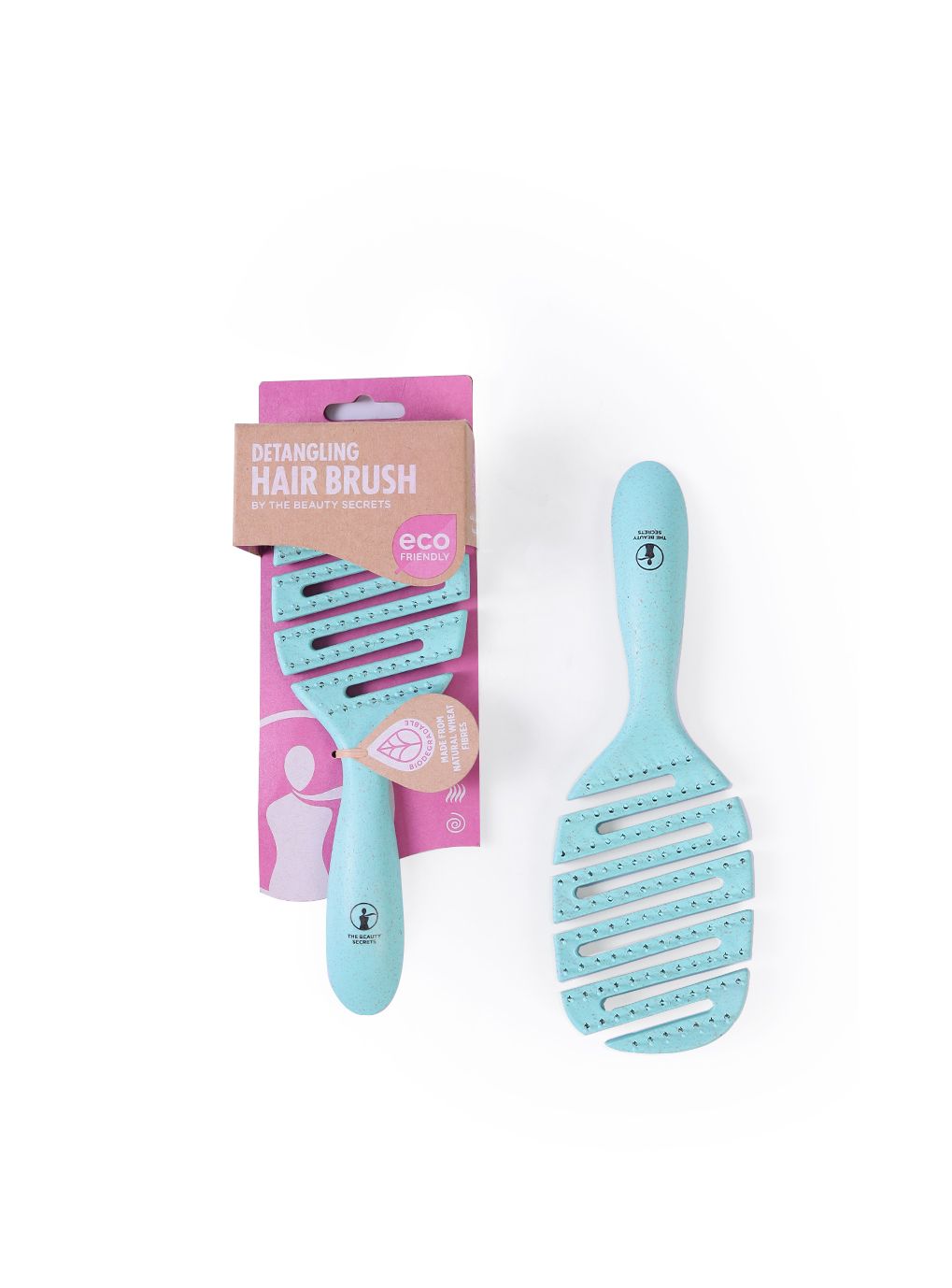Ice Blue Square Hair Brush