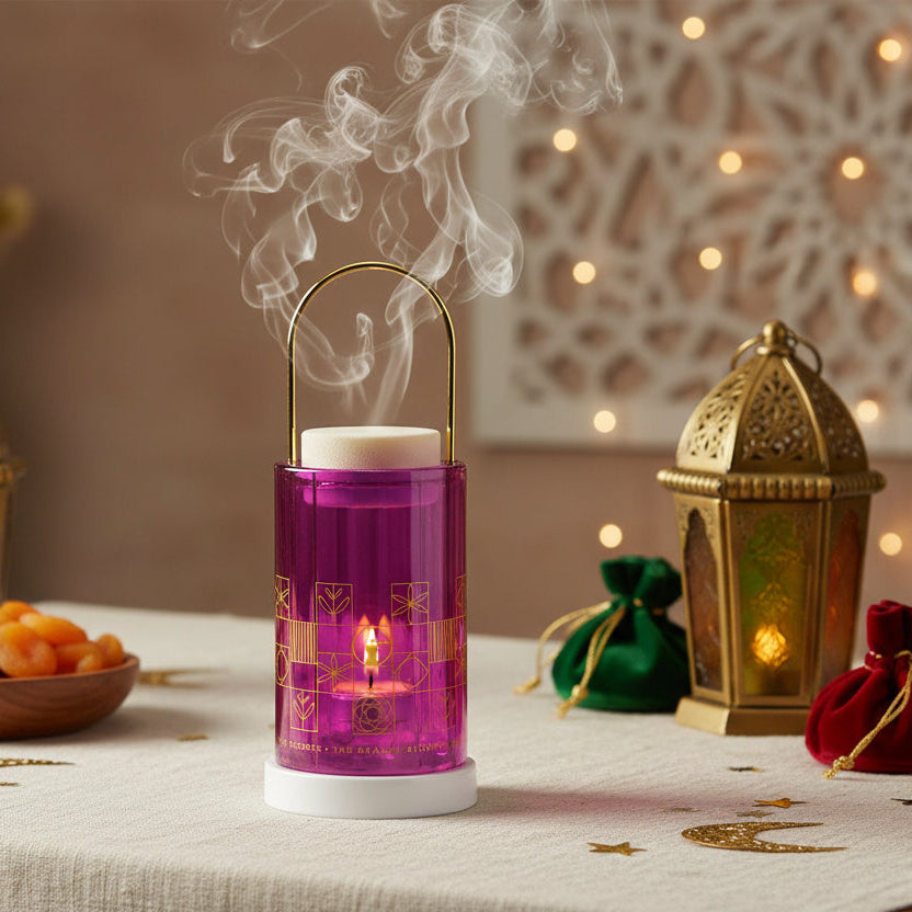 مبخرة الزيت العطري - وردي