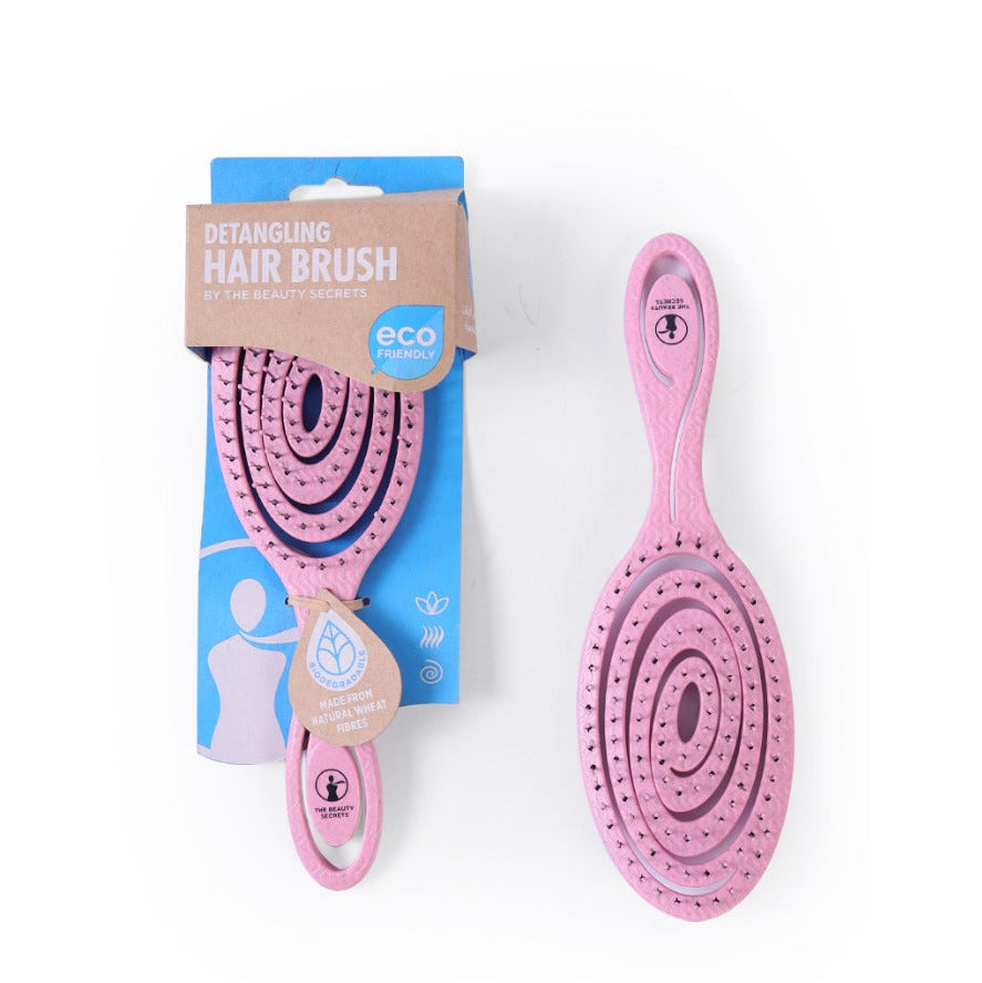 Wheat Straw Hair Brush Pink